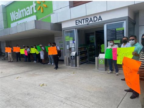 Protestan Trabajadores De Walmart Sams Aurrera Y Superama En Canc N