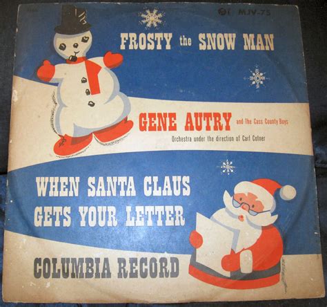 Gene Autry - Frosty The Snowman (MJV-75) - Vinyl Record