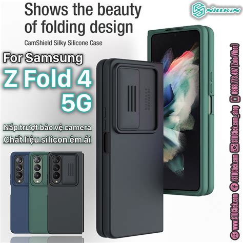 ỐP LƯNG SAMSUNG GALAXY Z FOLD 4 5G NILLKIN CAMSHIELD SILKY SILICON BẢO