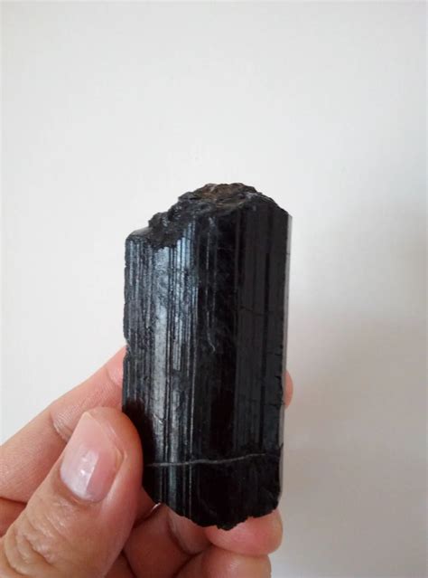 170g Hitam Tourmaline Freeform Kristal Reiki Schorl Spesimen Dari