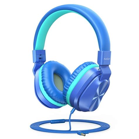 PeohZarr Kids Headphones with Microphone, 3.5mm Jack Stereo On-Ear ...