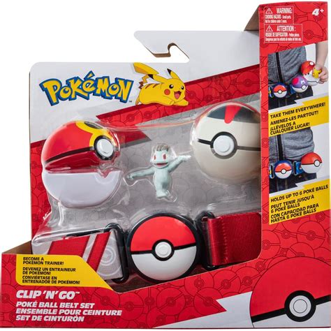 Jazwares Pokemon Clip N Go Poke Ball Repeat Ball Timer Ball And