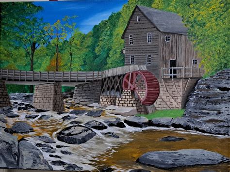 Old Grist Mill By Kimberly Dorfman January 12th Annual Pleinair Salon