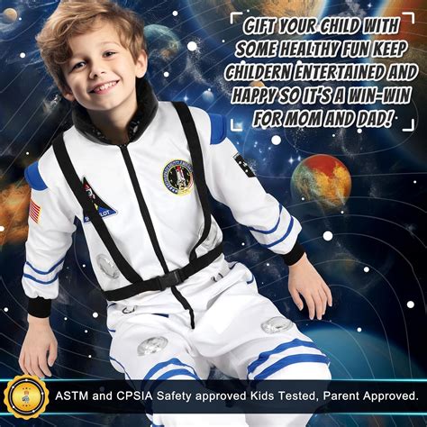 Disfraz De Astronauta Para Ni Os Con Casco Para Ni Os Traje Espacial