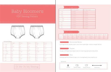 Easy Baby Bloomers Pdf Sewing Pattern Etsy