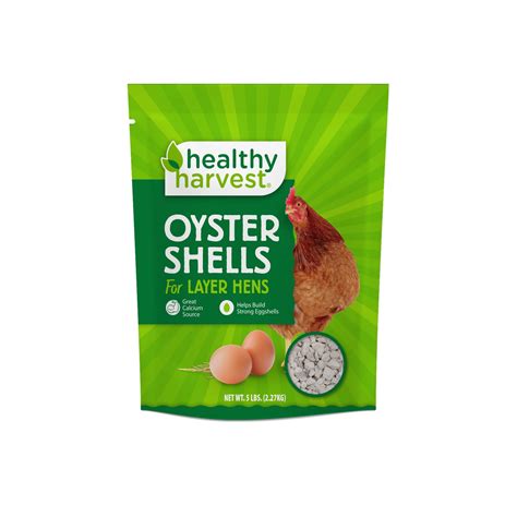 Healthy Harvest Oyster Shells Calcium Supplement For Poultry 5 Lb Bag