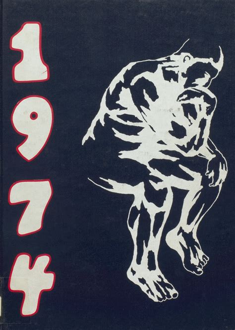 1974 yearbook from Nonnewaug High School from Woodbury, Connecticut