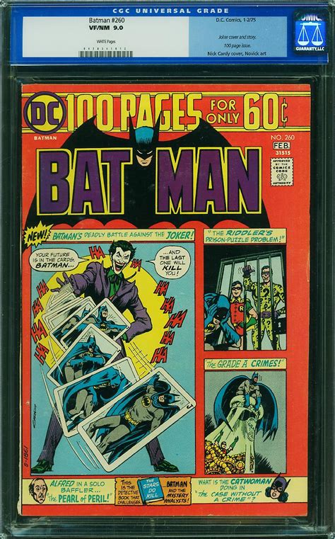 Batman Comic Book Sale Cgc Vfnm