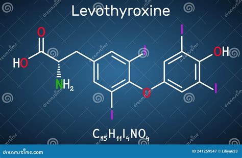 Levothyroxine L Thyroxine Molecule It Is Synthetic Form Of The