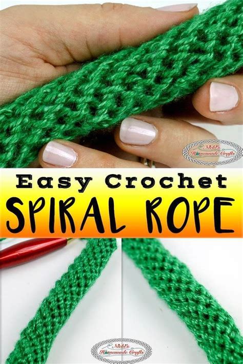 Learn How To Crochet A Spiral Rope Tube Or Cord Using This Easy To