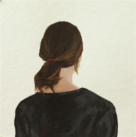 Karoline Kroiss Back Portrait Contemporary Portrait Painting Of A