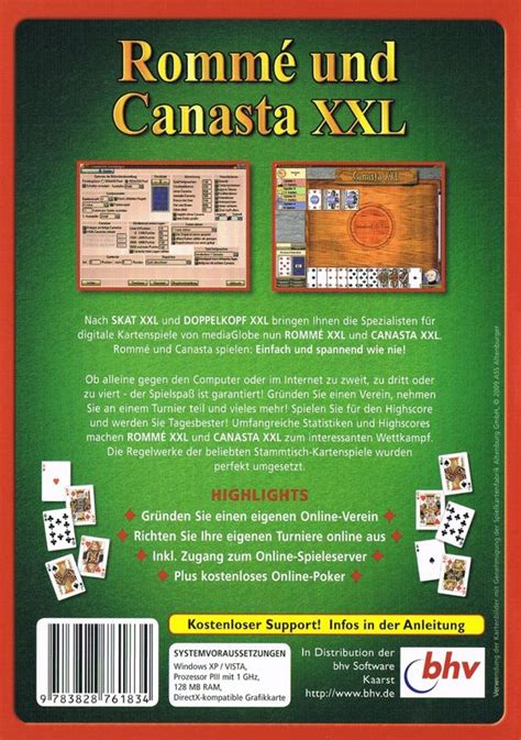 Rommé und Canasta XXL 2009 Windows box cover art MobyGames