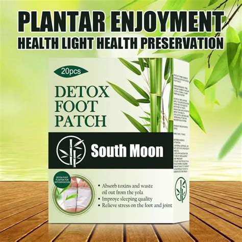 20pc South Moon Detox Foot Patches Detoxification Sticker Cleaning Body