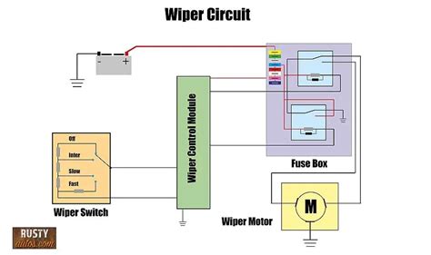 Windshield Wiper Motor Circuit Diagram