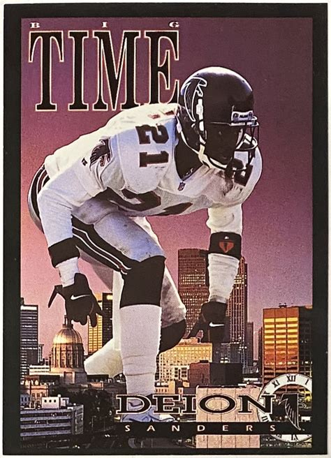 Deion Sanders 1993 Skybox Premium Atlanta Falcons Football Big Time ...