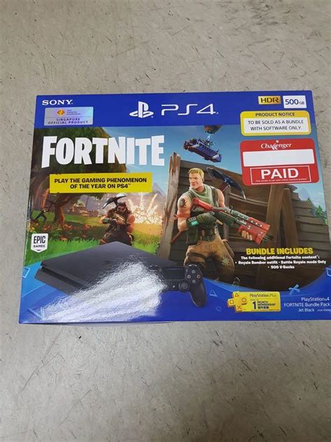 PlayStation®4 Fortnite Bundle Pack, Video Gaming, Video Game Consoles ...