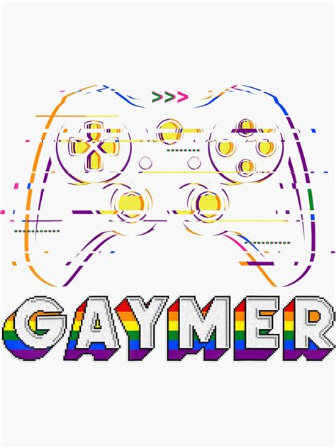 Rainbow Lesbian Unicorn Gaymer Lgbtq Game Arcade Gay Console Sticker By Timmantoinerjyw