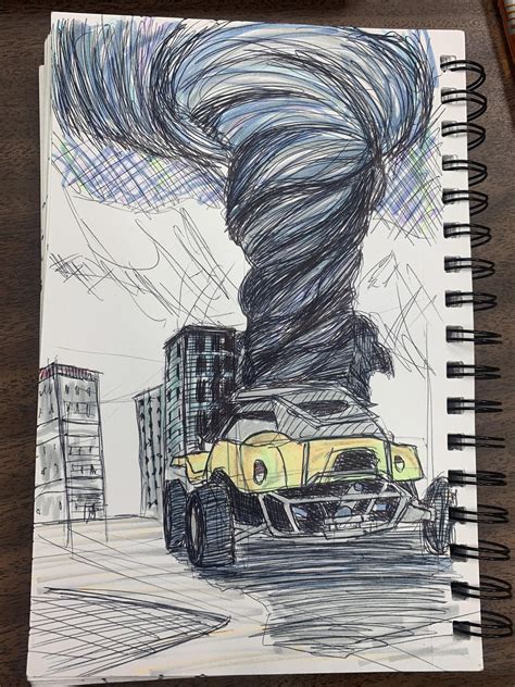 A small sketch I made a few weeks ago I thought of y’all : r/tornado