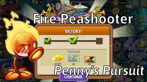 Plants Vs Zombies 2 Penny S Pursuit Fire Peashooter Week 175 Day 1 5