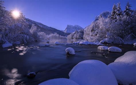 Winter Moon Wallpapers - Top Free Winter Moon Backgrounds - WallpaperAccess