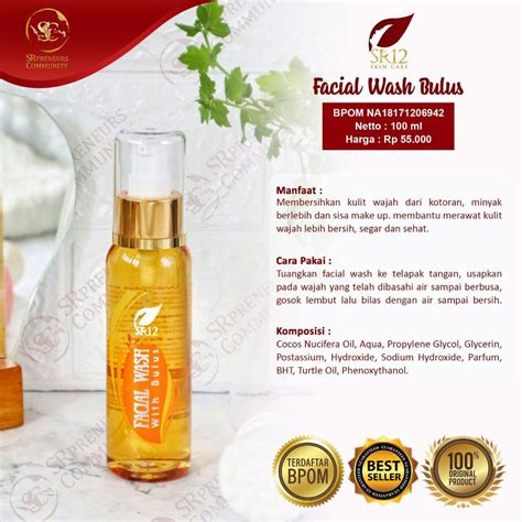 Jual SR12 BOGOR BEST SELLER FACIAL WASH BULUS SR12 U JERAWAT