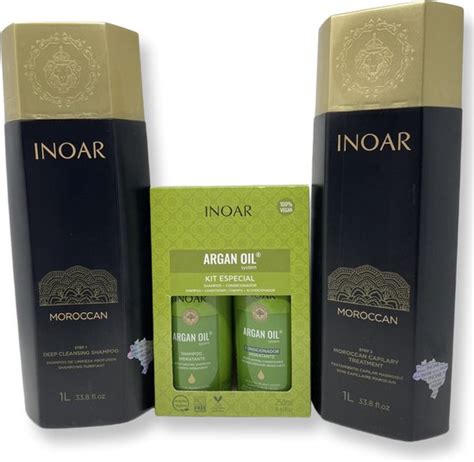 Inoar Moroccan 2x1000ml ORIGINAL Keratine Treatment Marokkaanse Keratin