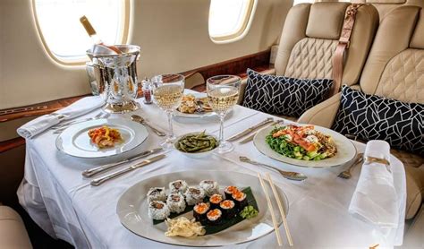 What Food Can Be Served On A Private Jet Challenge Jet Charter