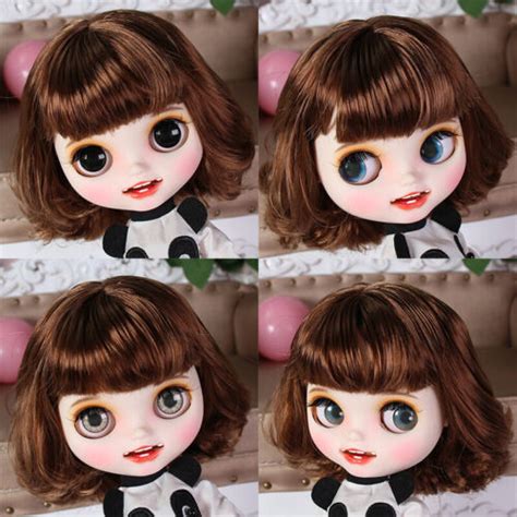 Blythe Doll Nude Brown Hair Hand Painted Face With Teeth Factory