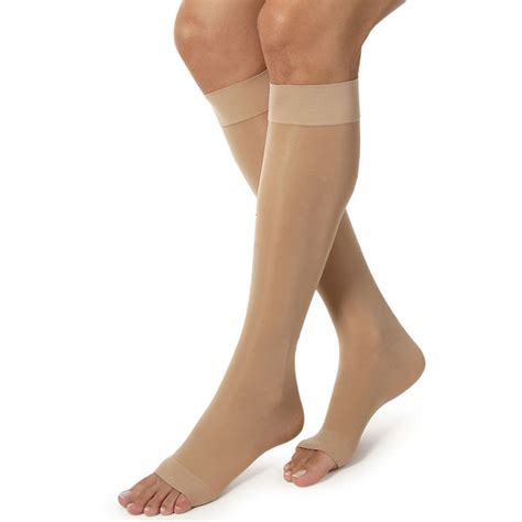 Jobst Women S Ultrasheer Open Toe Moderate Compression Knee High Stockings Support Plus