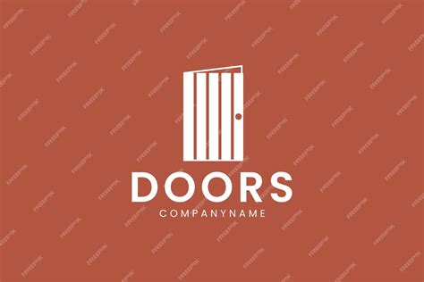 Premium Vector | Doors logo vector icon illustration