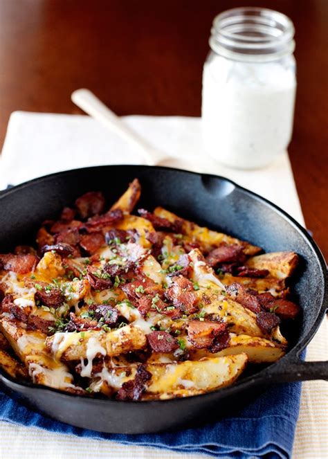 Baked Chili Cheese Fries with Bacon and Ranch - Baked Bree