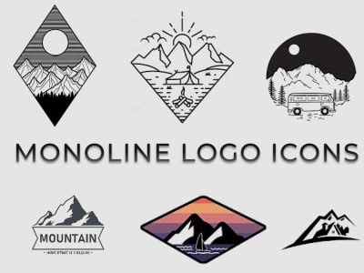 A Creative Logo And Icon Design In Monoline Style Upwork