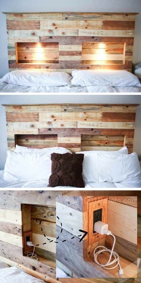 T Tes De Lit En Bois Refaire Avec Des Palettes