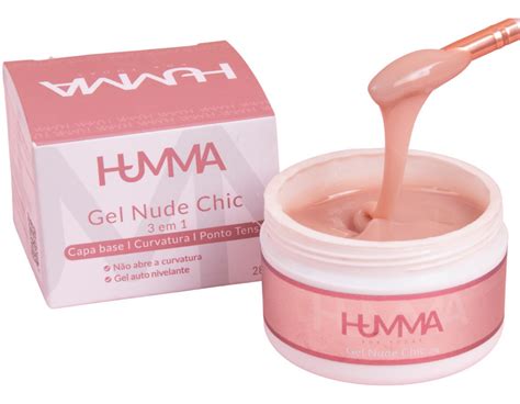 Gel De Unha Nude Chic 3 Em 1 Unhas De Gel 28g Humma Parcelamento