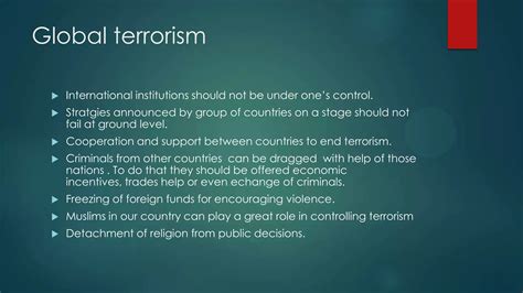 Countering Terrorism Ppt