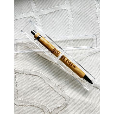 Wood Personalized Customized Engraved Wooden Bamboo Ballpen With Free