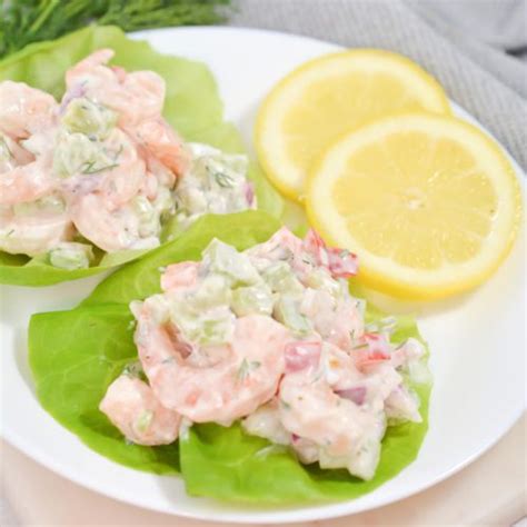 Easy Keto Creamy Shrimp Salad Low Carb Seafood Idea Gluten Free