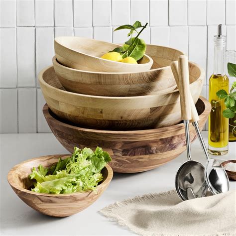 Olivewood Salad Bowl Williams Sonoma