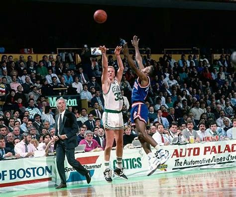 Larry Bird Dunking at a Basketball Game