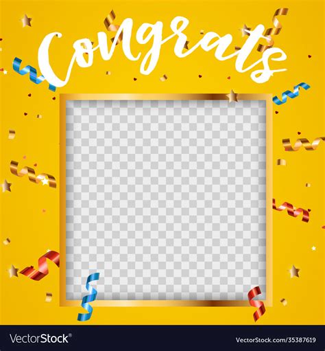 Congratulations design template background Vector Image