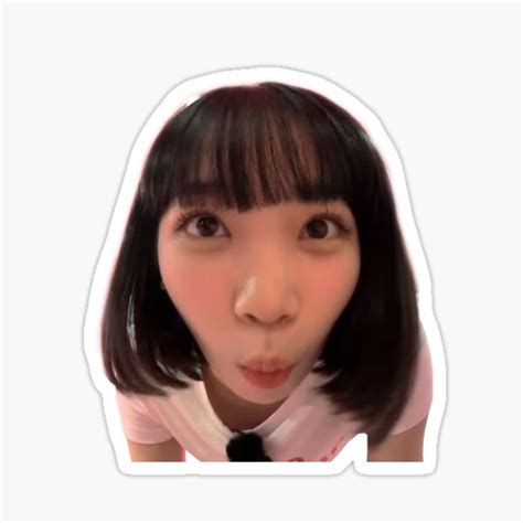 Chaewon LE SSERAFIM Meme Face Sticker For Sale By Xiaotingfae Redbubble