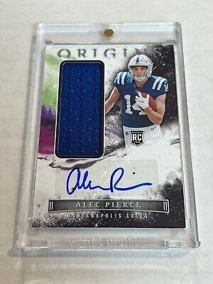 2022 PANINI ORIGINS ALEC PIERCE ROOKIE PATCH AUTO COLTS 175 EBay