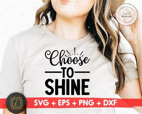 Choose To Shine Svg Quotes Motivational Svg Svg