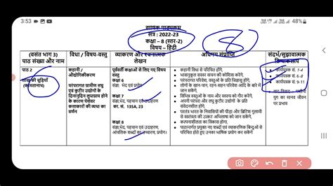 🔥class 8 Hindi Mid Term Syllabus 2023🔥कक्षा 8 हिन्दी सिलेबस 2023