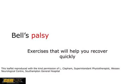 Ppt Bells Palsy Powerpoint Presentation Free Download Id2673382