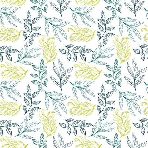 Premium Vector Leaves Foliage Pattern Vector Graphic