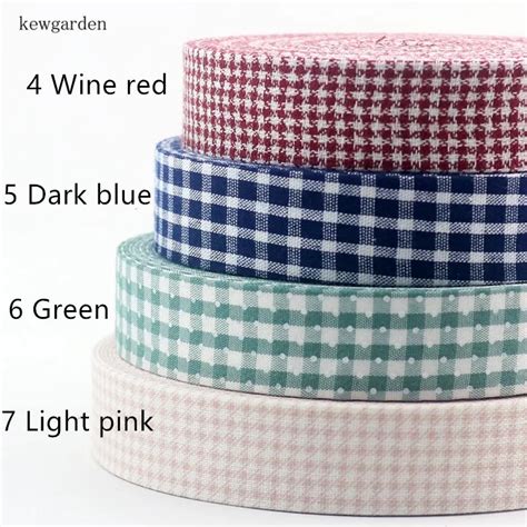 Kewgarden Grid Fabric Layering Cloth Ribbons Mm Mm Mm Handmade