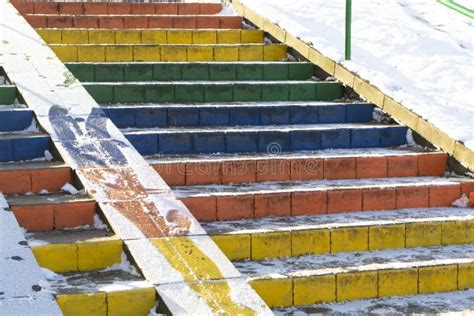 Escalera Del Nombre Hung Estate Del Edificio Del Arco Iris En Hong Kong