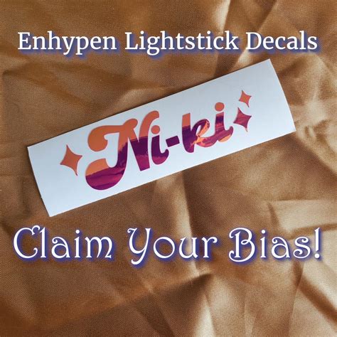 Enhypen Sticker Enhypen Decal Enhypen Lightstick Decor Engene Decal