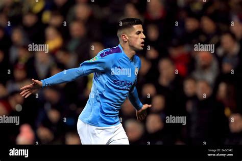 Manchester Citys Joao Cancelo Celebrates Scoring Hi Res Stock